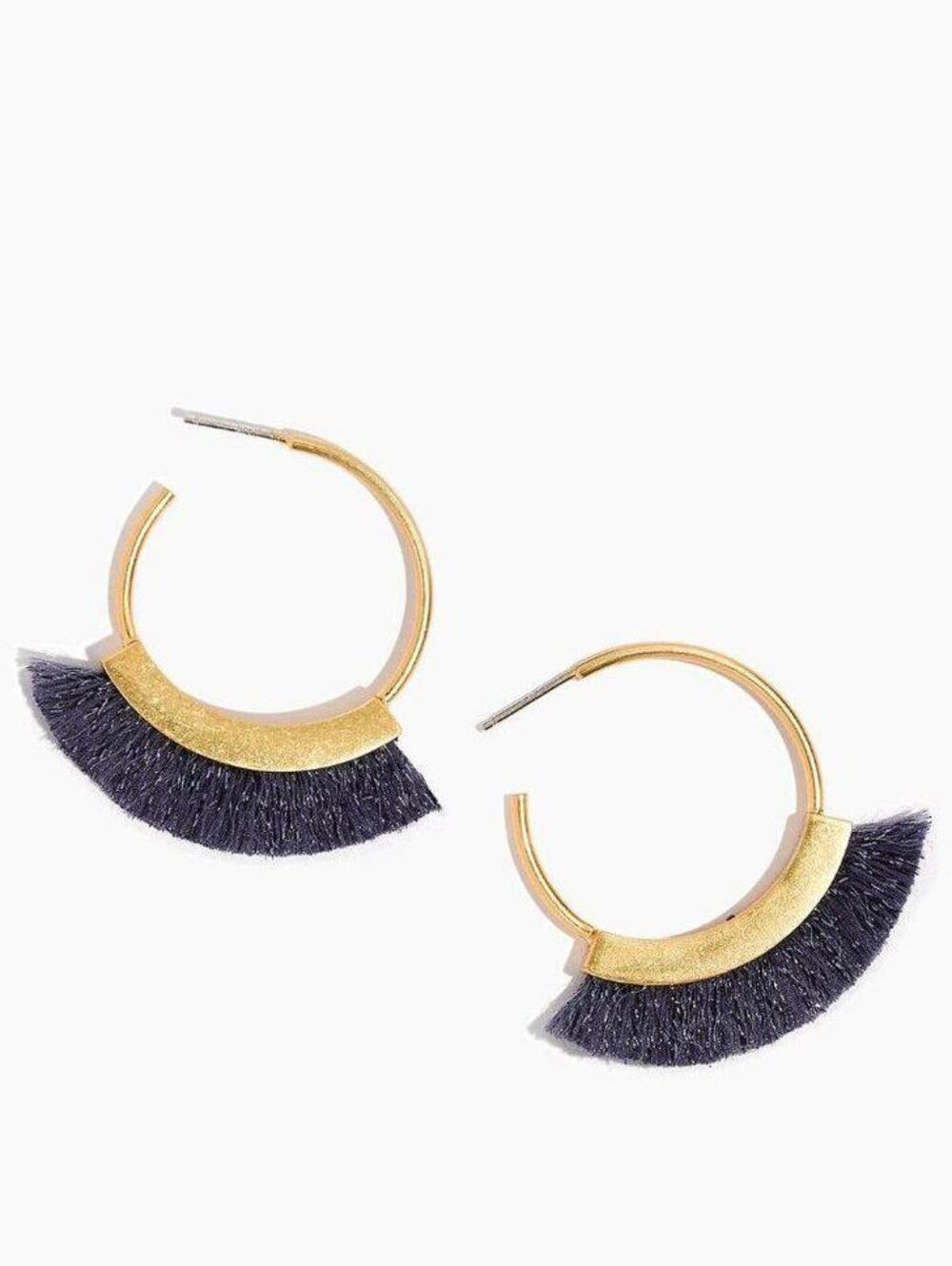 Madewell Fringe Hoop Earrings